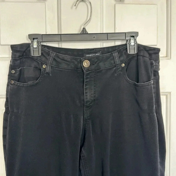 Celebrity Gold Black Jeans Size 14P - Picture 2 of 3